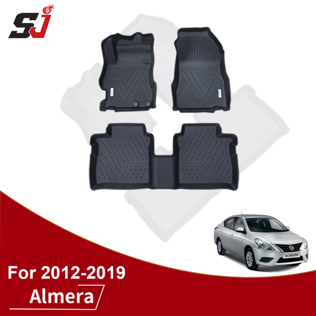 Custom Car Deep Dish Matting for Nissan Versa/Almera/Sunny 2012-2019