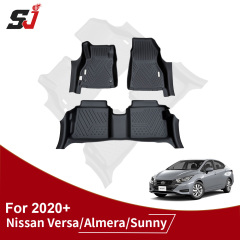 Factory Wholesale Car Floor Mats for Nissan Versa/Almera/Sunny 2020+