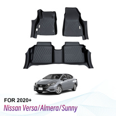 Factory Wholesale Car Floor Mats for Nissan Versa/Almera/Sunny 2020+
