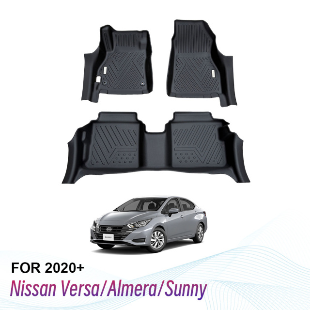 Factory Wholesale Car Floor Mats for Nissan Versa/Almera/Sunny 2020+