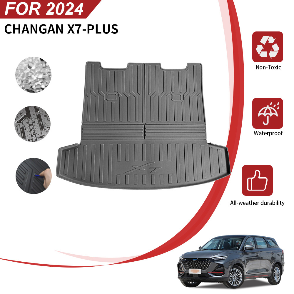 Car Trunk Mat Rear Back Seat Backrest Full Coverage for Changan X7 Plus