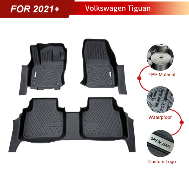 All Weather Car Floor Mats for Volkswagen Tiguan 2021+