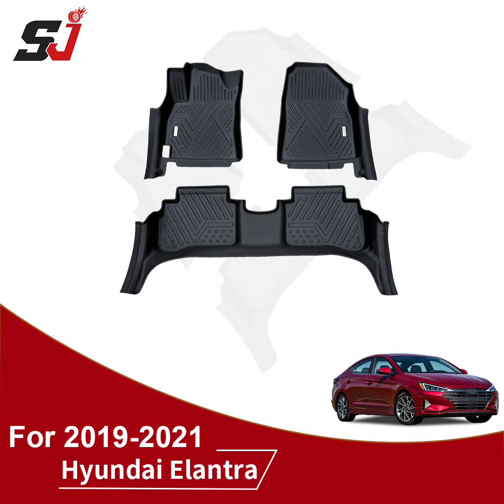 All-Weather Car Floor Mats for Hyundai Elantra 2019-2021