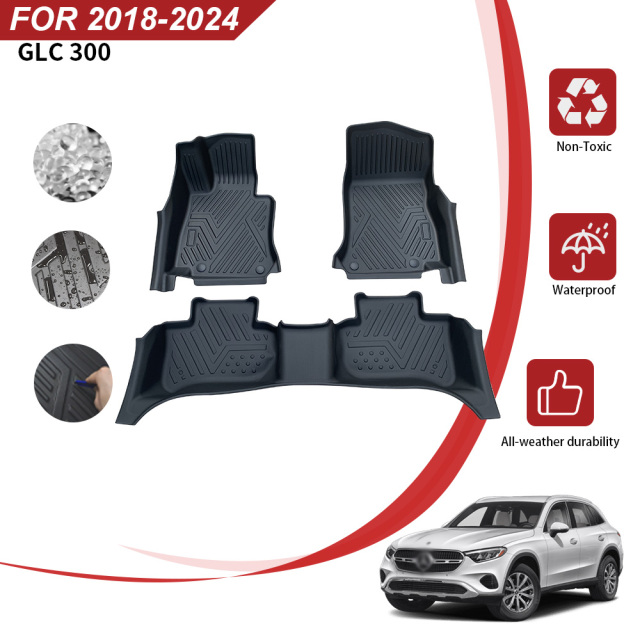 Custom Car Floor Mat for Mercedes Benz GLC 300 2018-2024