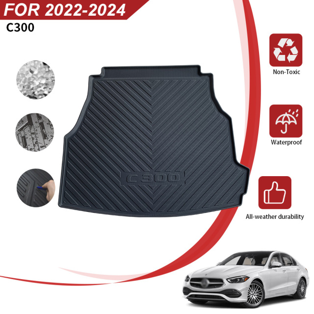 Car Trunk Mat/Cargo Liner for Mercedes Benz C300 2022-2024
