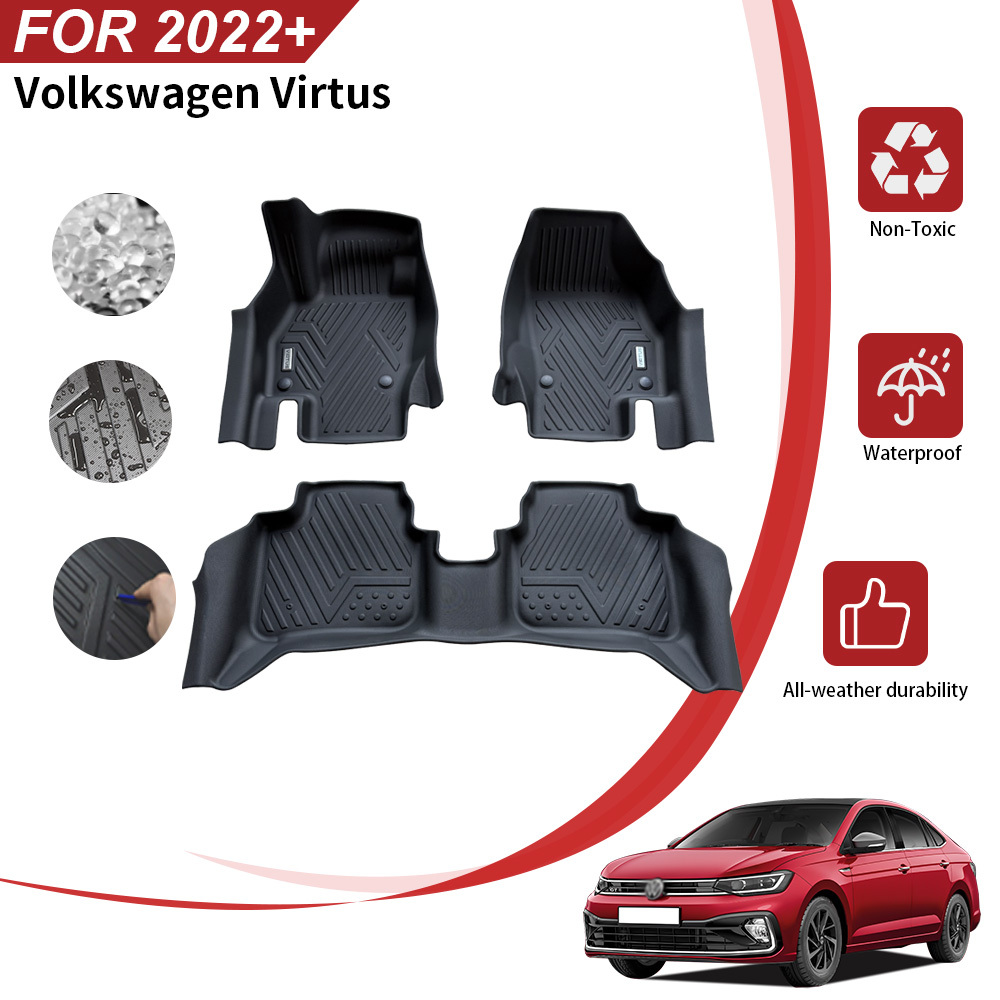 All Weather Car Floor Mat for Volkswagen Virtus 2022+