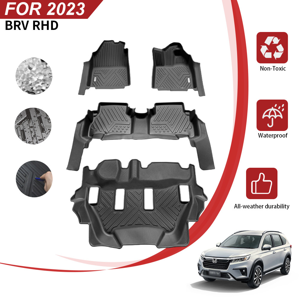 All Weather 5D Car Floor Mat for Honda BRV 2023 RHD