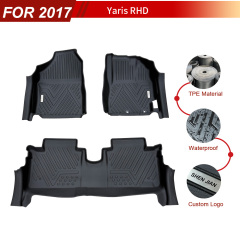 Custom Car Floor Mat RHD for Toyota Yaris Ativ