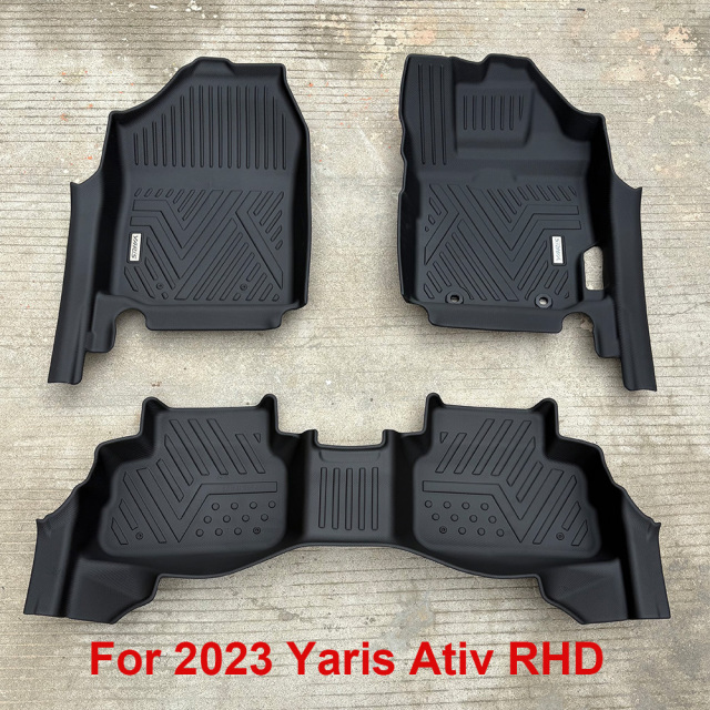 Custom Car Floor Mat RHD for Toyota Yaris Ativ