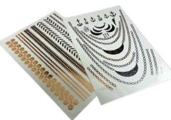 Flash tattoos, Metallic Tattoo Sticker, Temporary tattoo
