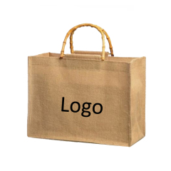 Linen Bag with Bamboo Handle