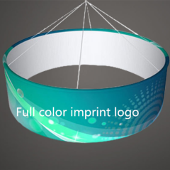 Tradeshow booth display banner tube circle banner