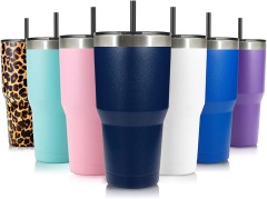 30oz Insulated Tumbler With Lids and Straws