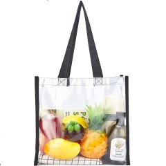 PVC Clear Tote Bag-14-1/2"Lx11-1/2"Hx5"W