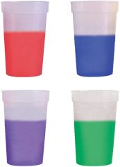 12oz Plastic BPA FREE Color Changing Stadium Cup