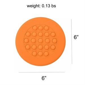 Silicone Push Pop Stress Reliever Flying Disc