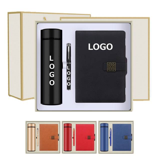 3 PCS High End Business Gift Set Tumbler/Notebook/Pen
