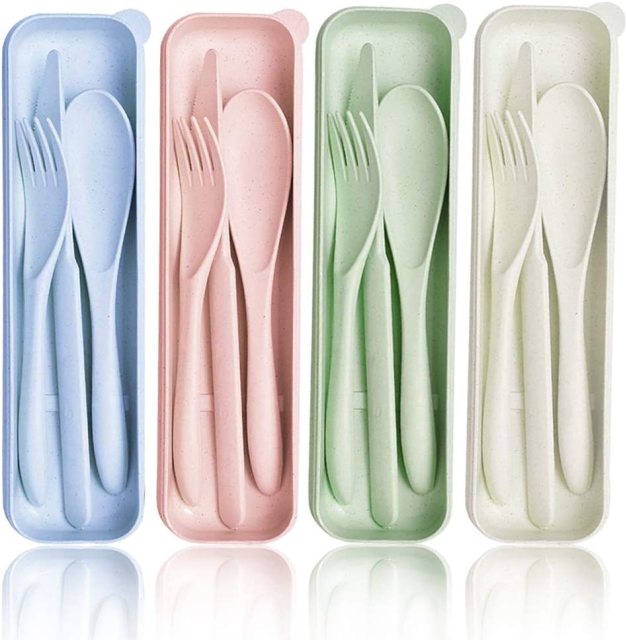 MI115CD Portable Wheat Straw Cutlery Sets