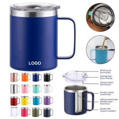MI511CD 12oz Stainless Steel Insulated Coffee Mug with Handle