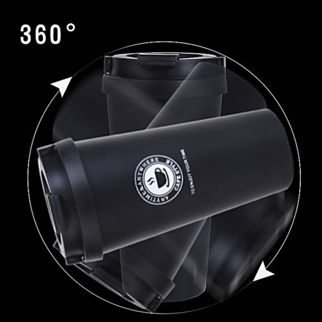 17oz Travel Insulated Coffee Cup with Lid and Handle