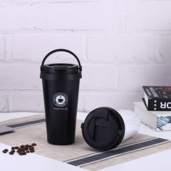 17oz Travel Insulated Coffee Cup with Lid and Handle