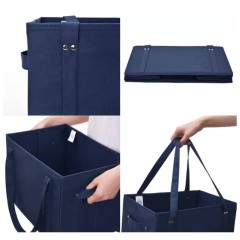 Collapsible Grocery Shopping Tote Bag Box Reusable