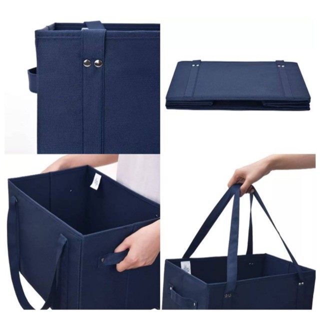 Collapsible Grocery Shopping Tote Bag Box Reusable