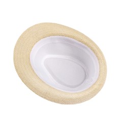 Short Brim Fedora Straw Sun Hat