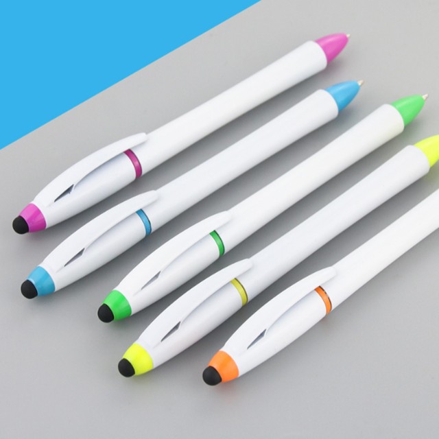 Highlighter with Pen and Stylus for Touchscreens