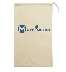 MI566CD 8"x10.5" 100% Cotton Single Draw Rope Carrying Pouch