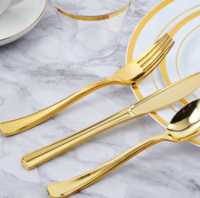 Pre Rolled Plastic Silverware Sets for Parties