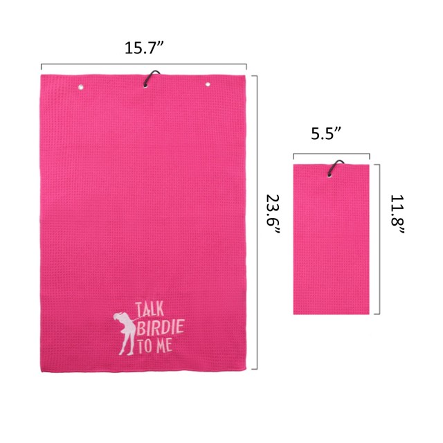 Microfiber Golf Towel w/Grommet & Hook