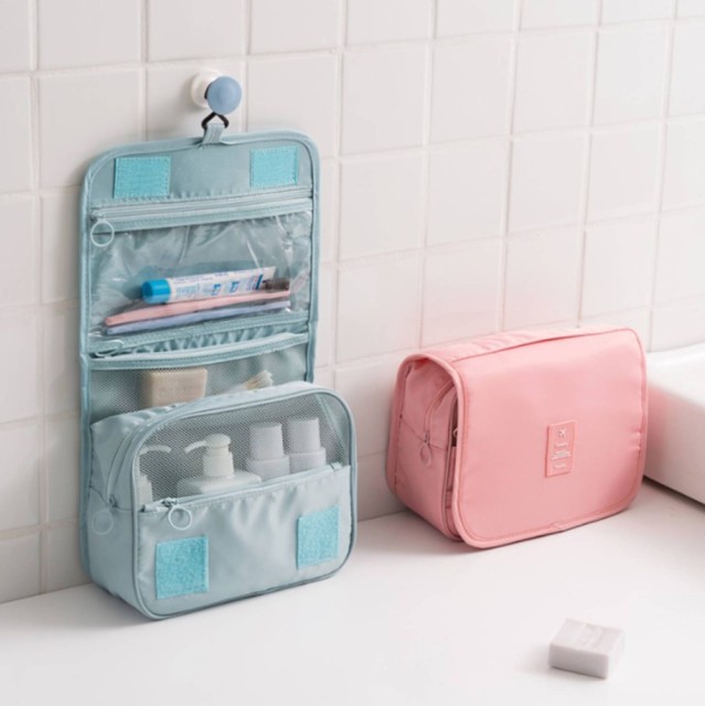 Waterproof Hanging Cosmetic Pouch Travel Toiletry Bag