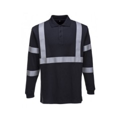 Reflective Long Sleeve Safety Polo Shirt