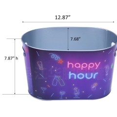 10L 2.6gal metal tin cooling ice bucket tub
