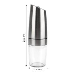 Gravity Electric Stainless Steel Pepper and Salt Grinder Set
