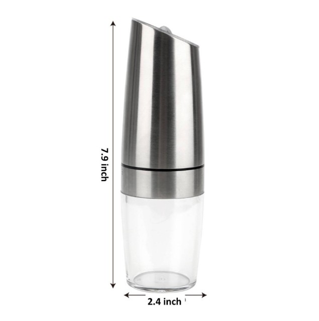 Gravity Electric Stainless Steel Pepper and Salt Grinder Set