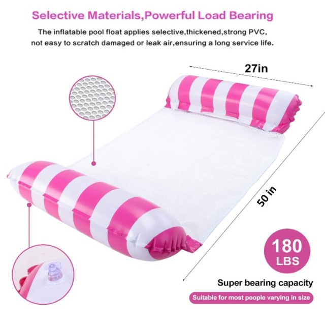 Inflatable Water Hammock Swimming Pool Float