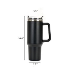 40oz Stainless Steel Travel Straw Tumbler
