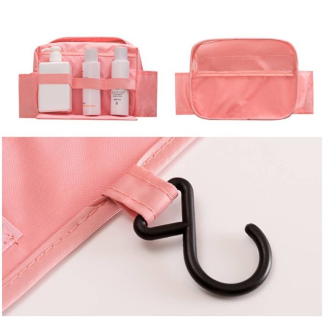 Waterproof Hanging Cosmetic Pouch Travel Toiletry Bag