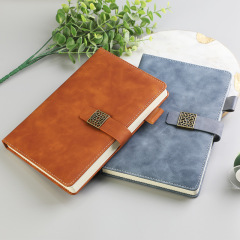 A5 pu leather customized magnetic buckle business notebook