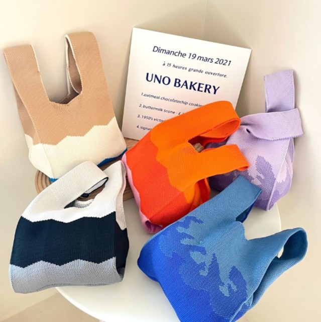 Crochet Shopping Tote Bag Knitted Handbags