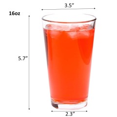 16oz party hotel birthday Libbey pint glasses