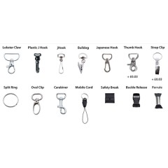 Polyester Neck Lanyard with Safety Buckle Oval Clasp