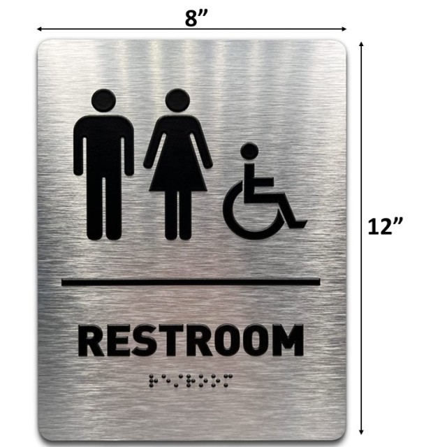 Stainless steel wall stick hotel office outdoor signage