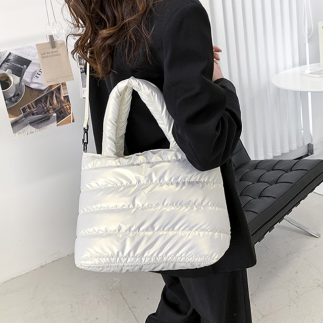 Puffer Tote Padded Shopper Bag