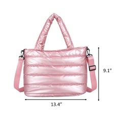 Puffer Tote Padded Shopper Bag