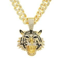 Zinc alloy hip hop Necklace Chain with Pendant