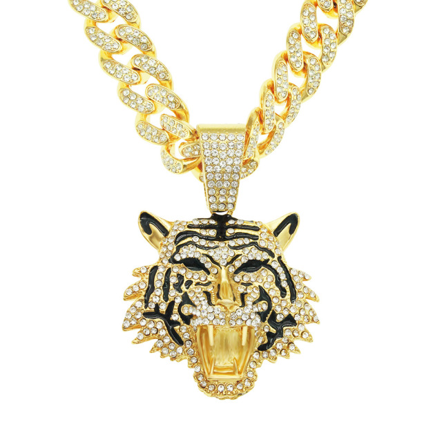 Zinc alloy hip hop Necklace Chain with Pendant