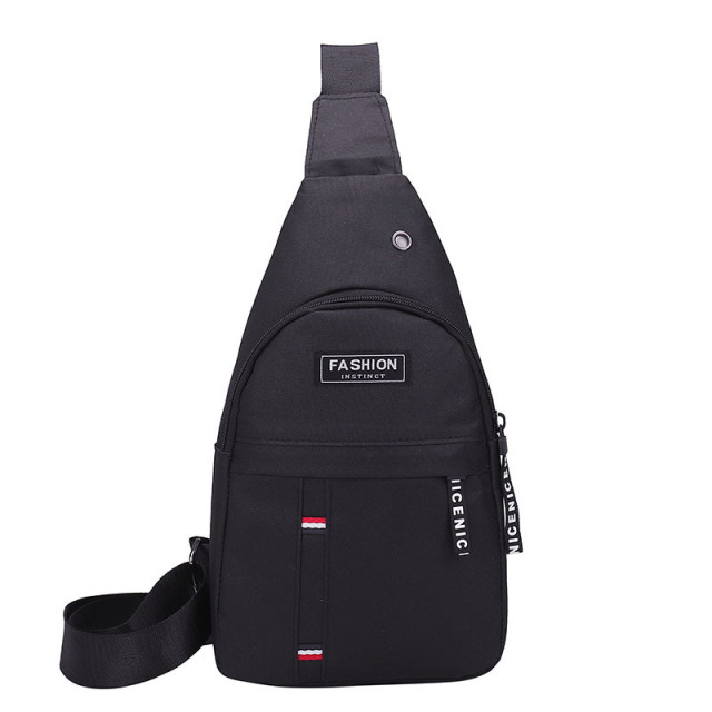 Sport Crossbody Sling Backpack W/ Earphone Hole